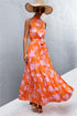 printed-sleeveless-tie-waist-maxi-dress Sophia's Trends - Sophia's Style-Gum Leaf-M